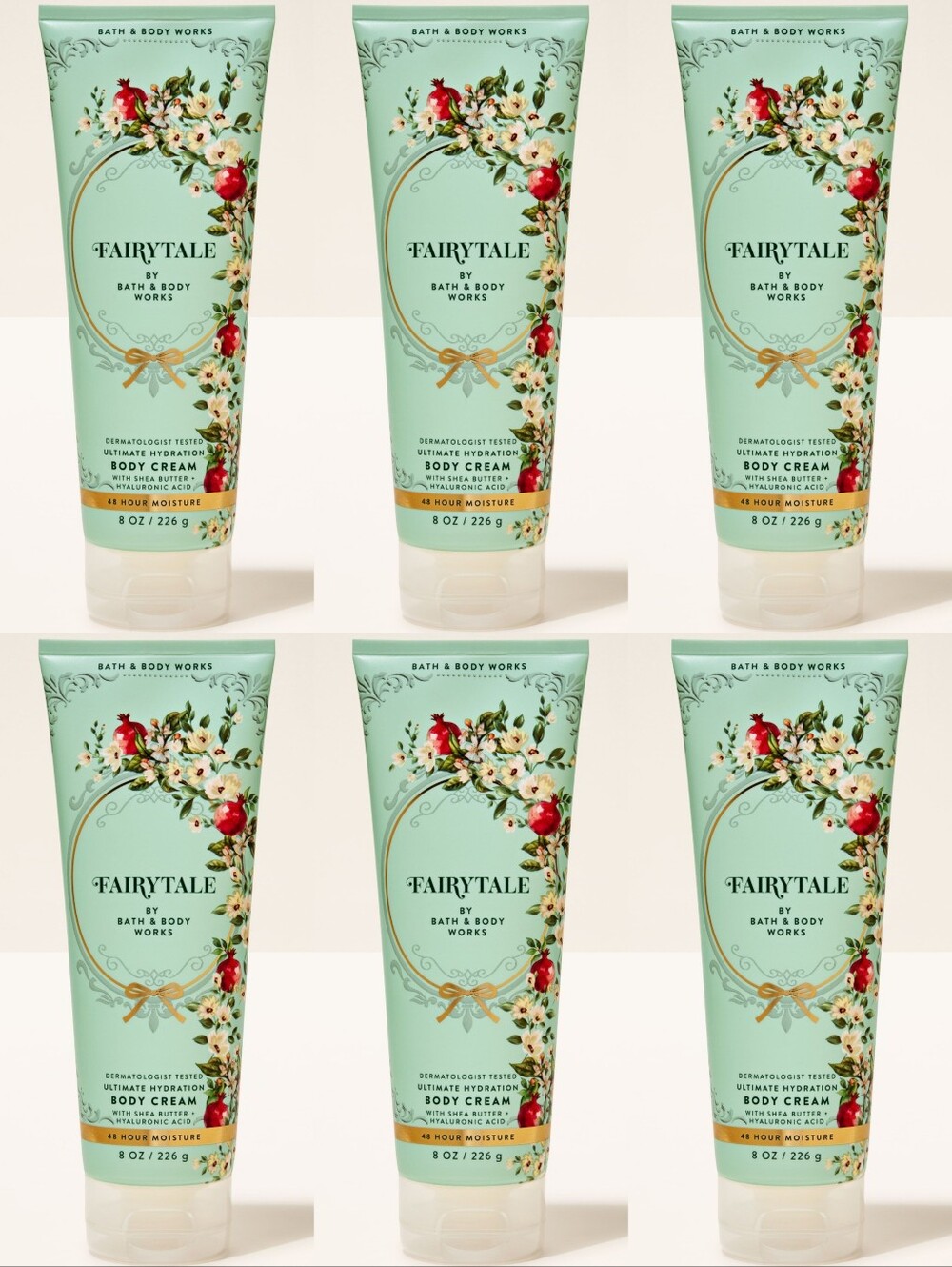 Bath & Body Works Fairytale Body Cream Set of 6 NEW Rare
